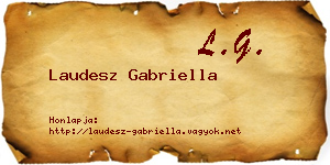 Laudesz Gabriella névjegykártya